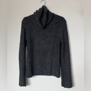 J. Crew women’s black gray cowl neck sweater